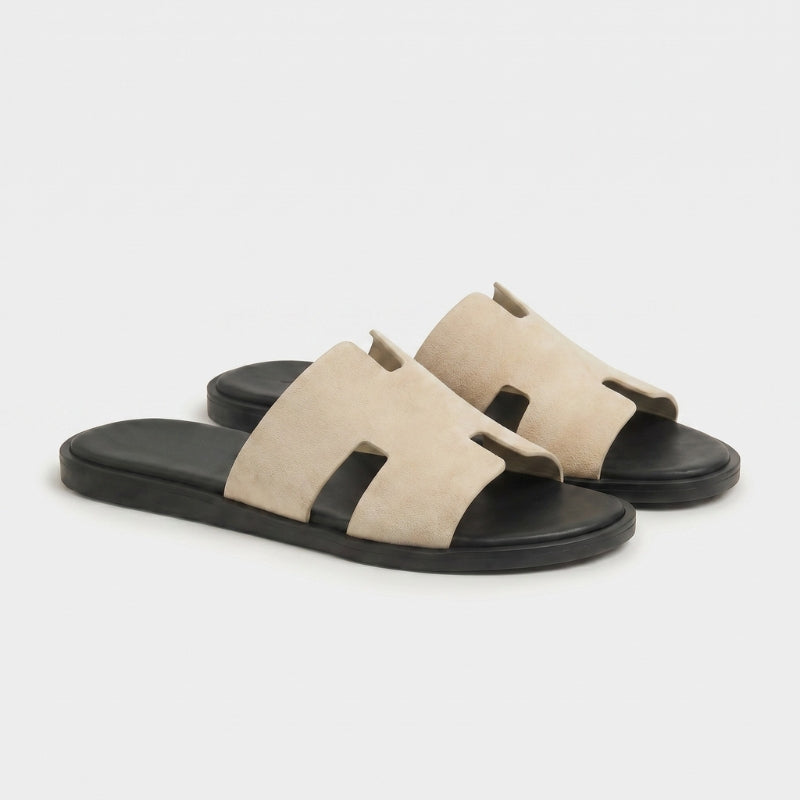 Amalfi Slide Suede Cream