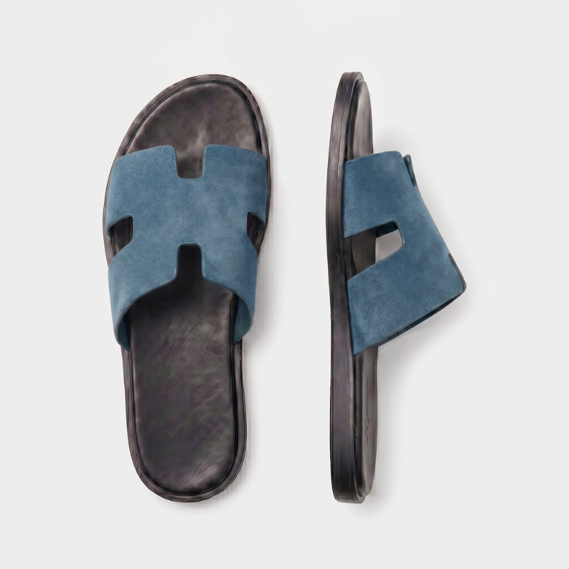 Amalfi Slide Suede Slate